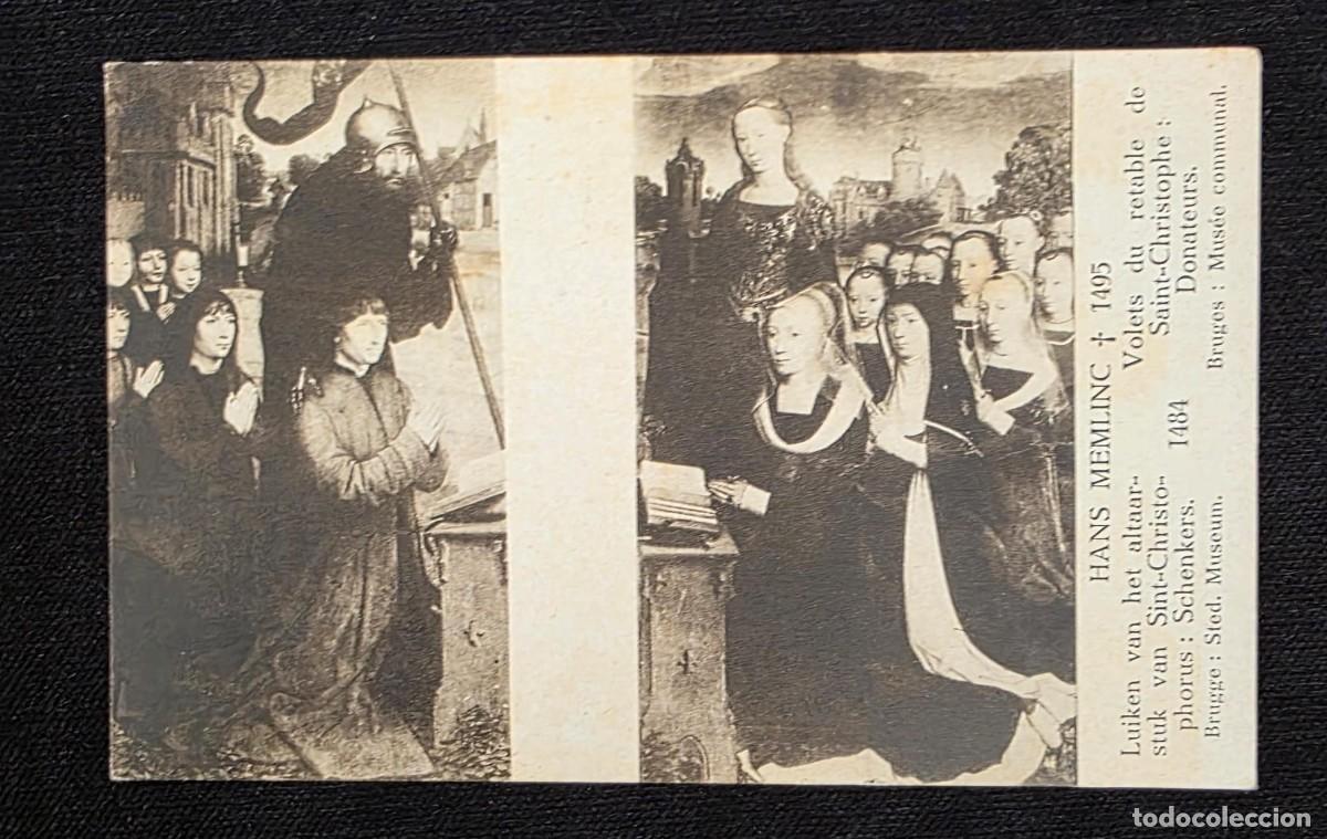 Postales: P.931 Postal antigua Hans Memling 1484 &ndash; Escenas religiosas Museo de Brujas (B&eacute;lgica)