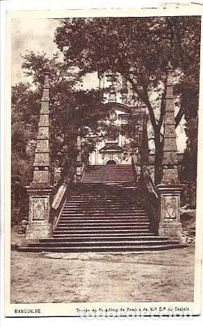 Postales: Portugal y Mangualde, Escalera de la Capilla de Nuestra Se&ntilde;ora del Castillo, Lisboa 1946 (5)