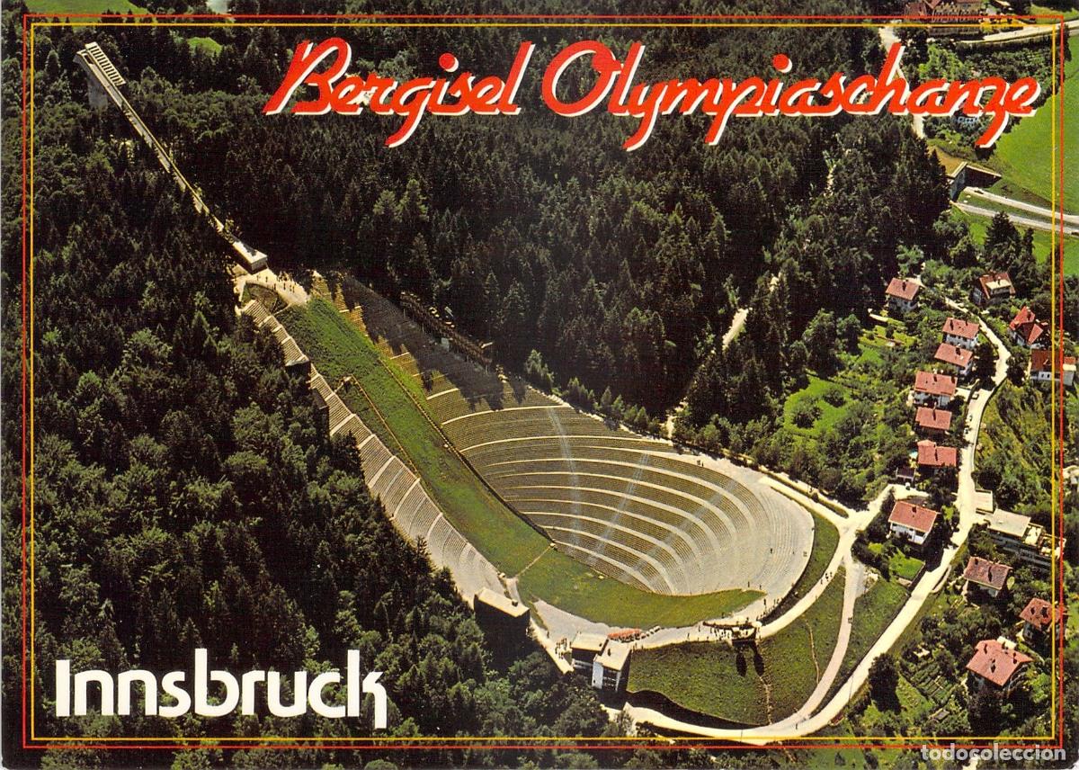 Postales: Postal de Innsbruck, Austria - Trampol&iacute;n de Salto Ol&iacute;mpico Bergisel