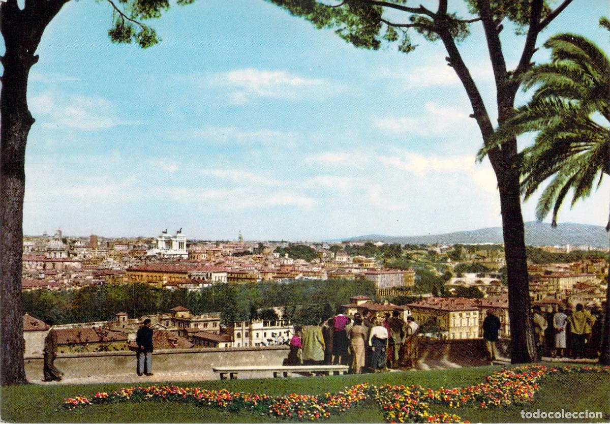 Postales: Postal de Roma: Vista Panor&aacute;mica desde el Gianicolo