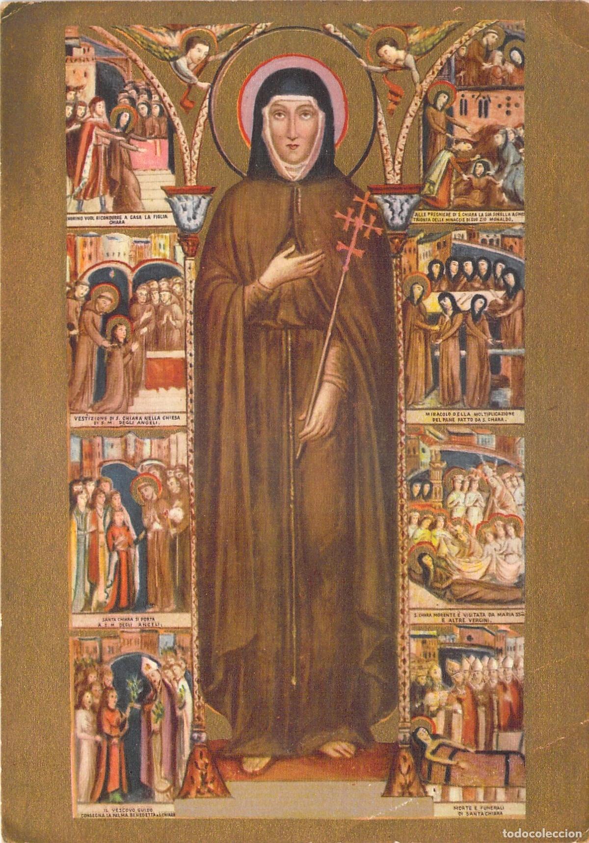 Postales: Postal de Santa Clara de As&iacute;s - Arte Religioso de Cimabue