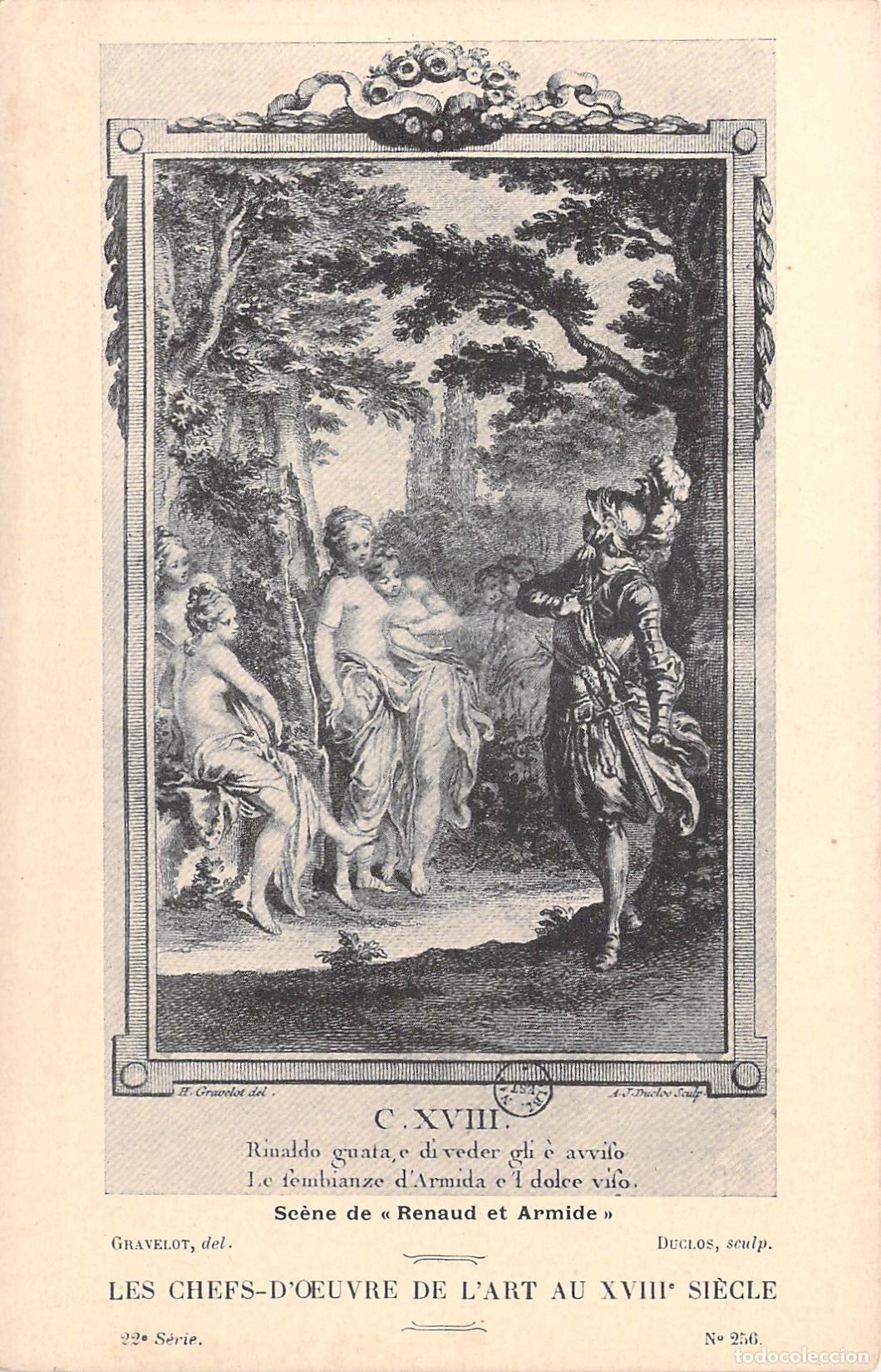 Postales: Postal Arte Siglo XVIII Renaud et Armide Gravelot Duclos