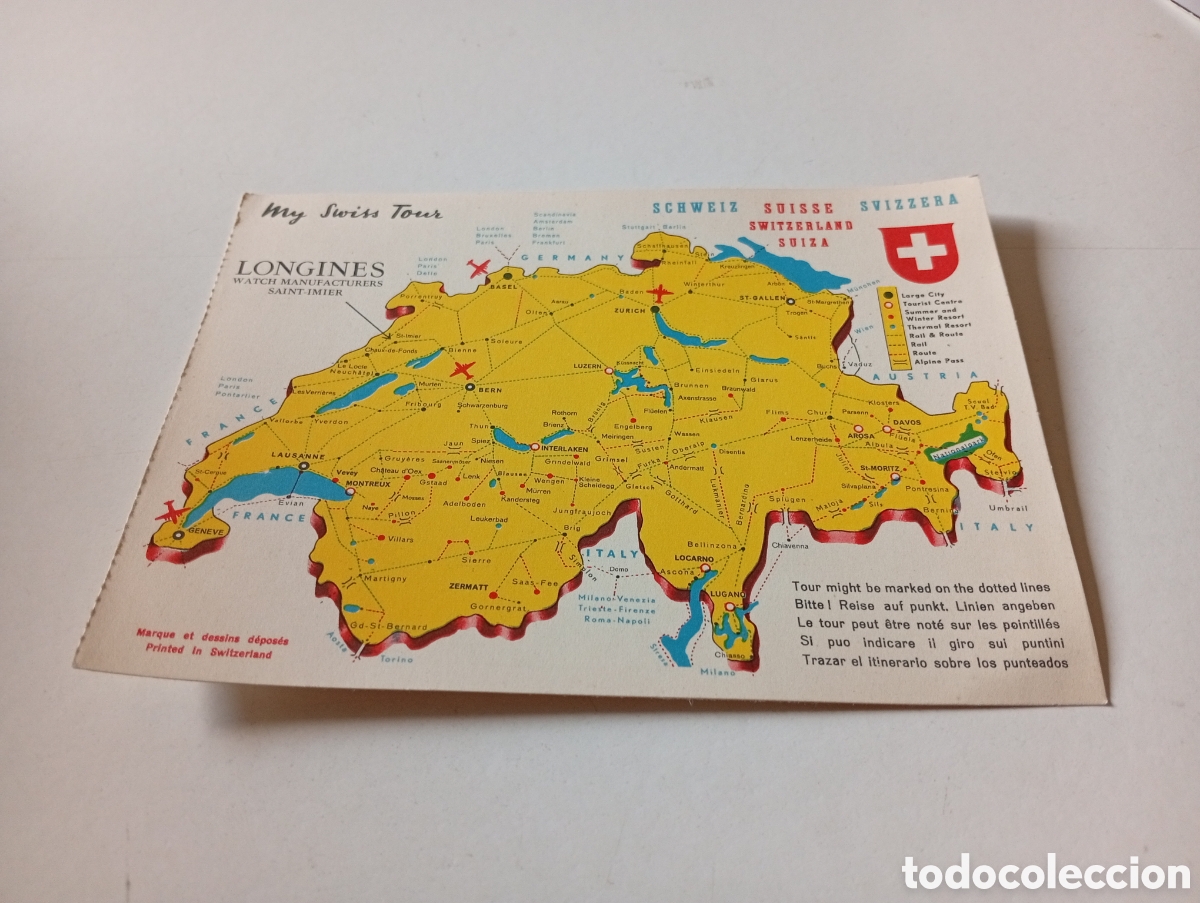Postales: Postal viaje por Suiza, Longines