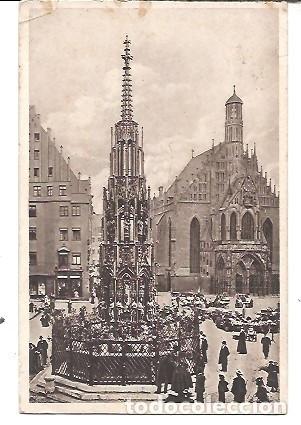 Postales: POSTKARTE NURNBERG SCHONER BRUNNEN 1914