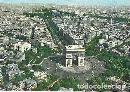 Postales: Francia y Par&iacute;s, Plaza Charles de Gaulle y Arco de Triunfo, Londres 1975 (301)