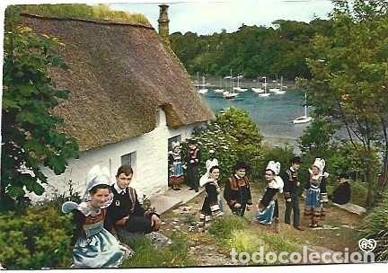 Postales: Francia y C&iacute;rculo Celta, Th&eacute;odore Botrel en Pont-Aven, Quimper en Chasse-sur-Rh&ocirc;ne1973 (32)