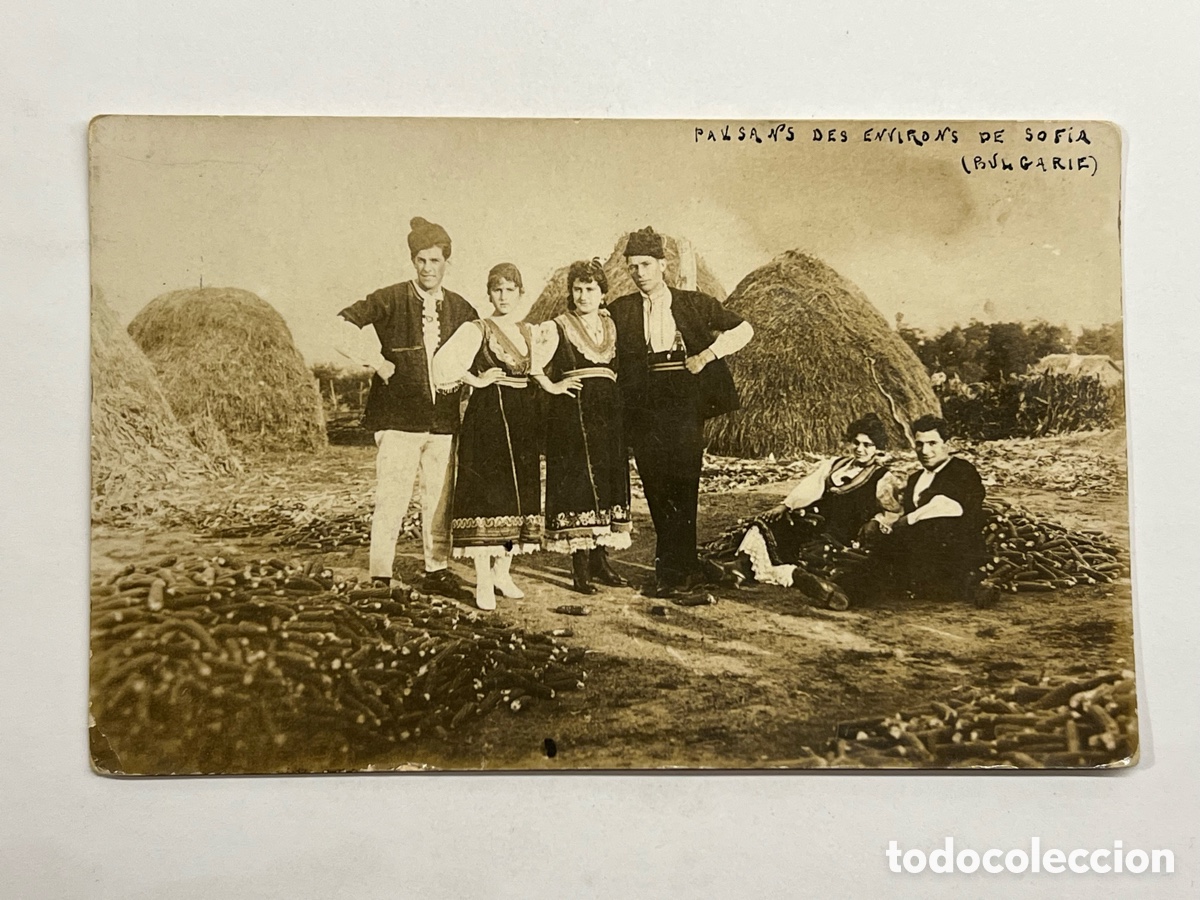 Postales: SOF&Iacute;A (Bulgaria) Fotograf&iacute;a Tipos populares.. Campesinos.. (h.1910?)