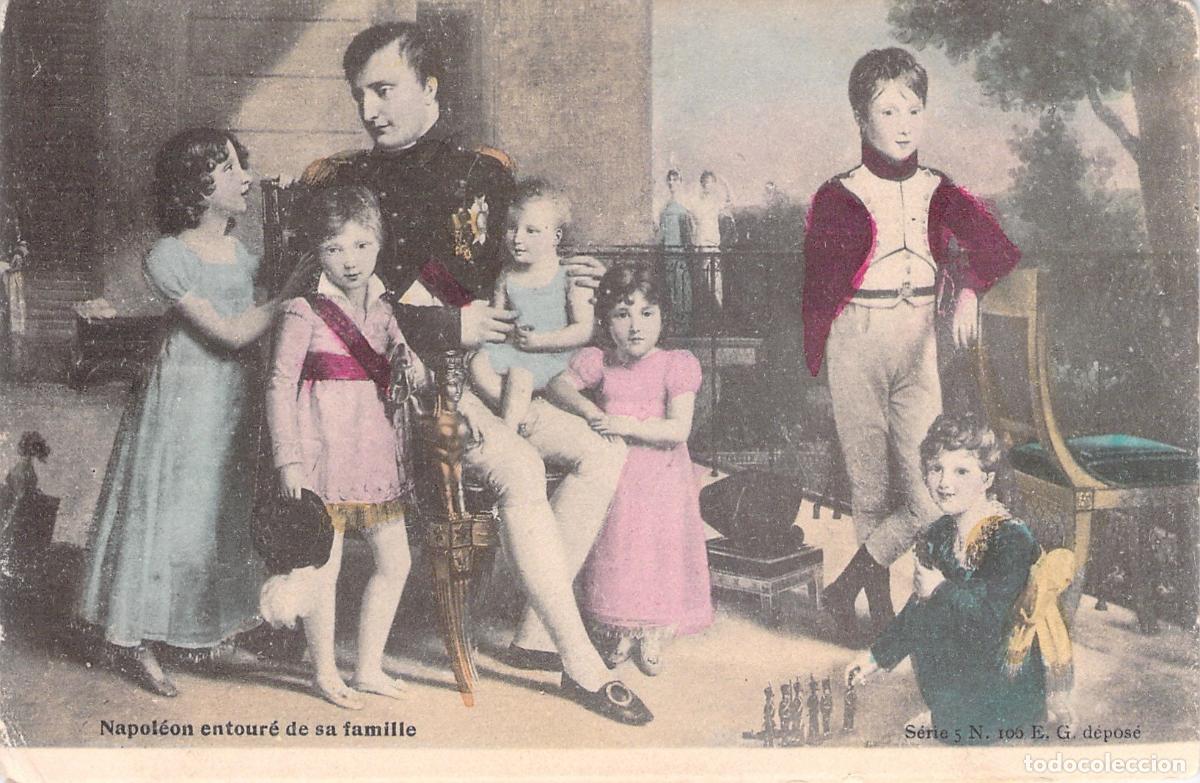 Postales: Postal de Napole&oacute;n Bonaparte Rodeado de su Familia