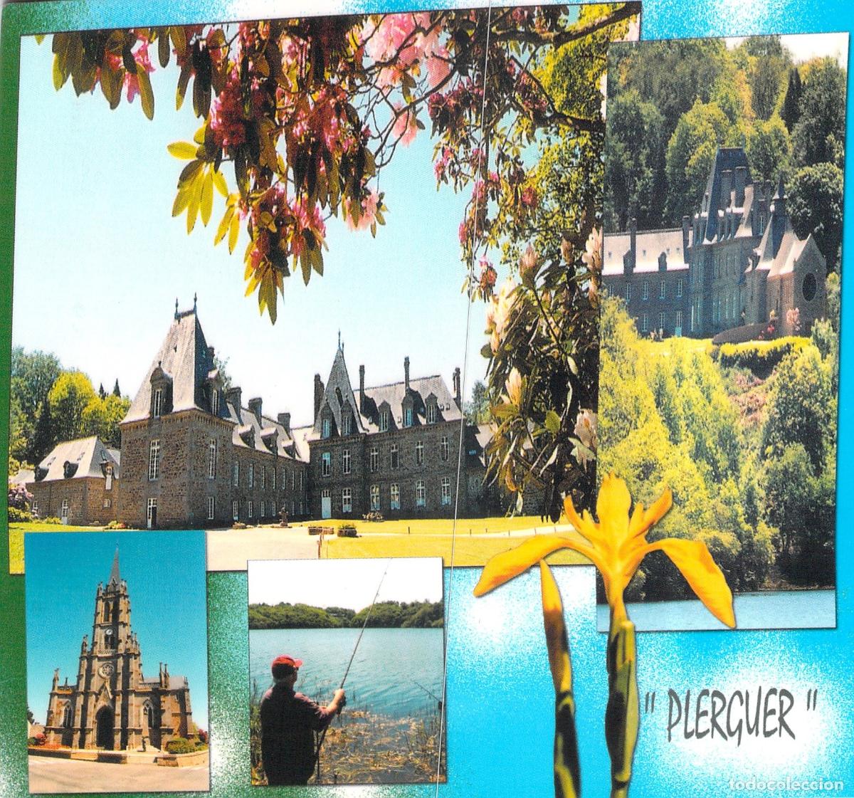 Postales: Postal de Plerguer Francia con la Abad&iacute;a de Beaufort e Iglesia