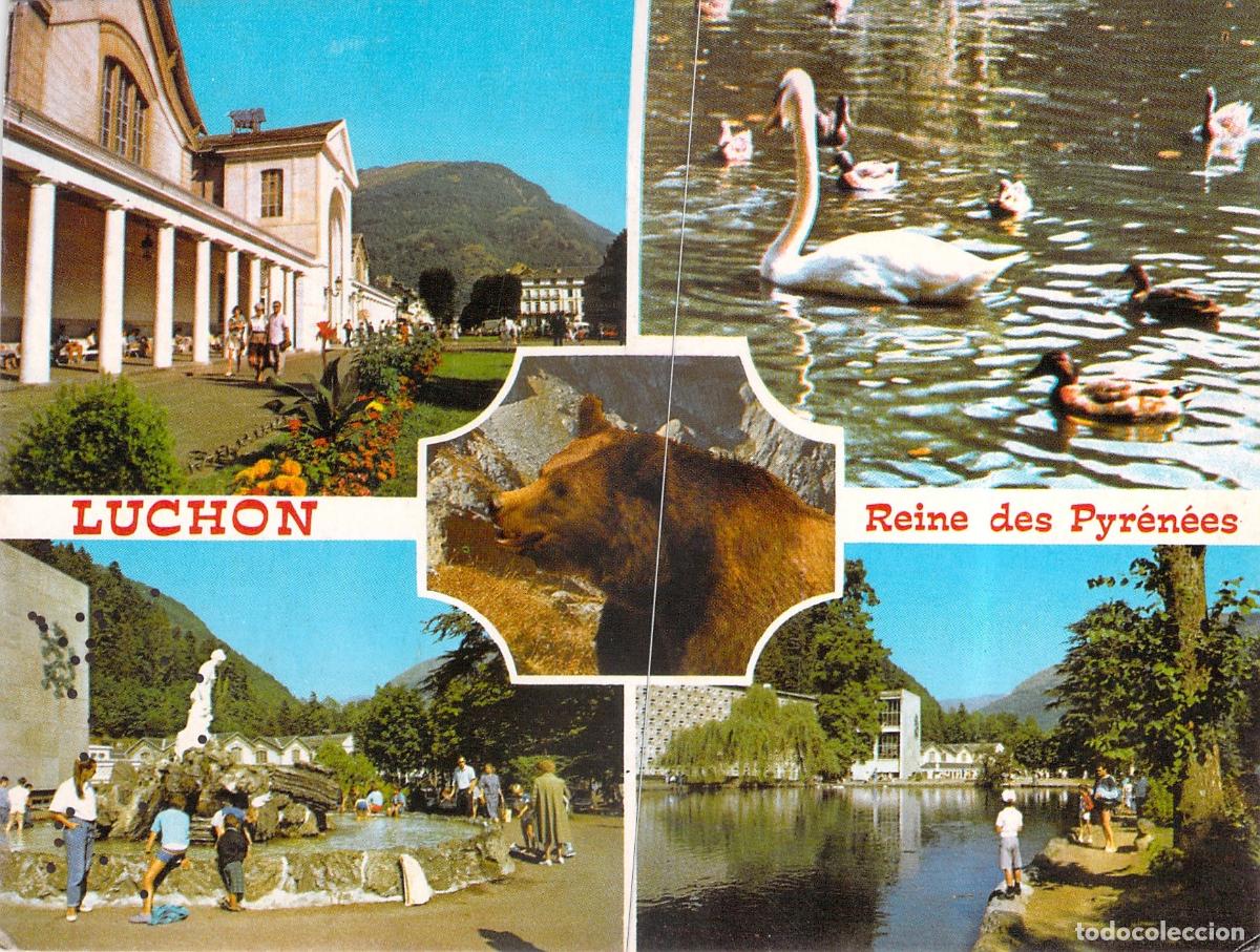 Postales: Postal Multivista de Luchon, Francia - Reina de los Pirineos