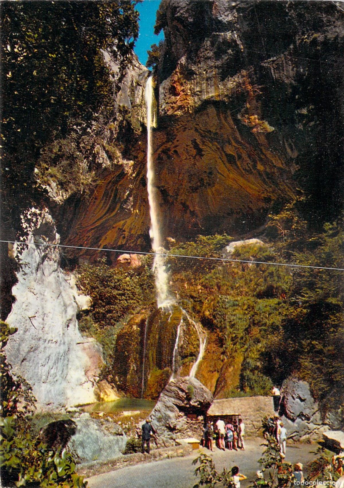 Postales: Postal de la Cascada de Courmes, Gorges du Loup, Francia