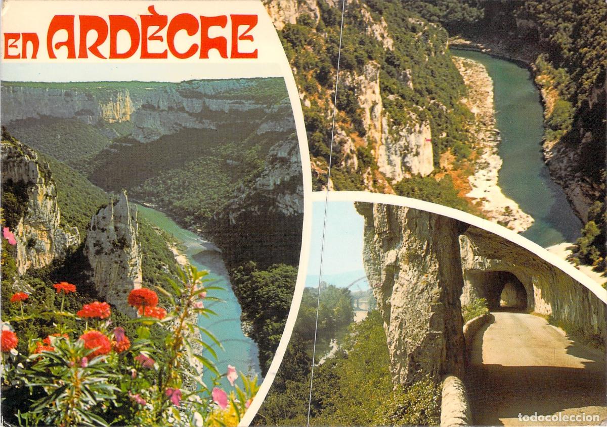 Postales: Postal de las Gargantas del Ard&egrave;che y Ruoms, Francia