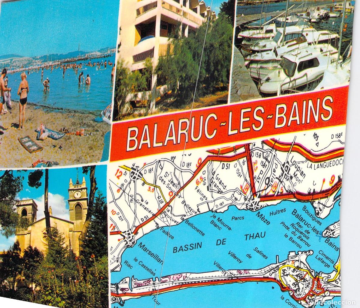 Postales: Postal de Balaruc-les-Bains, Francia - Vistas Variadas y Mapa