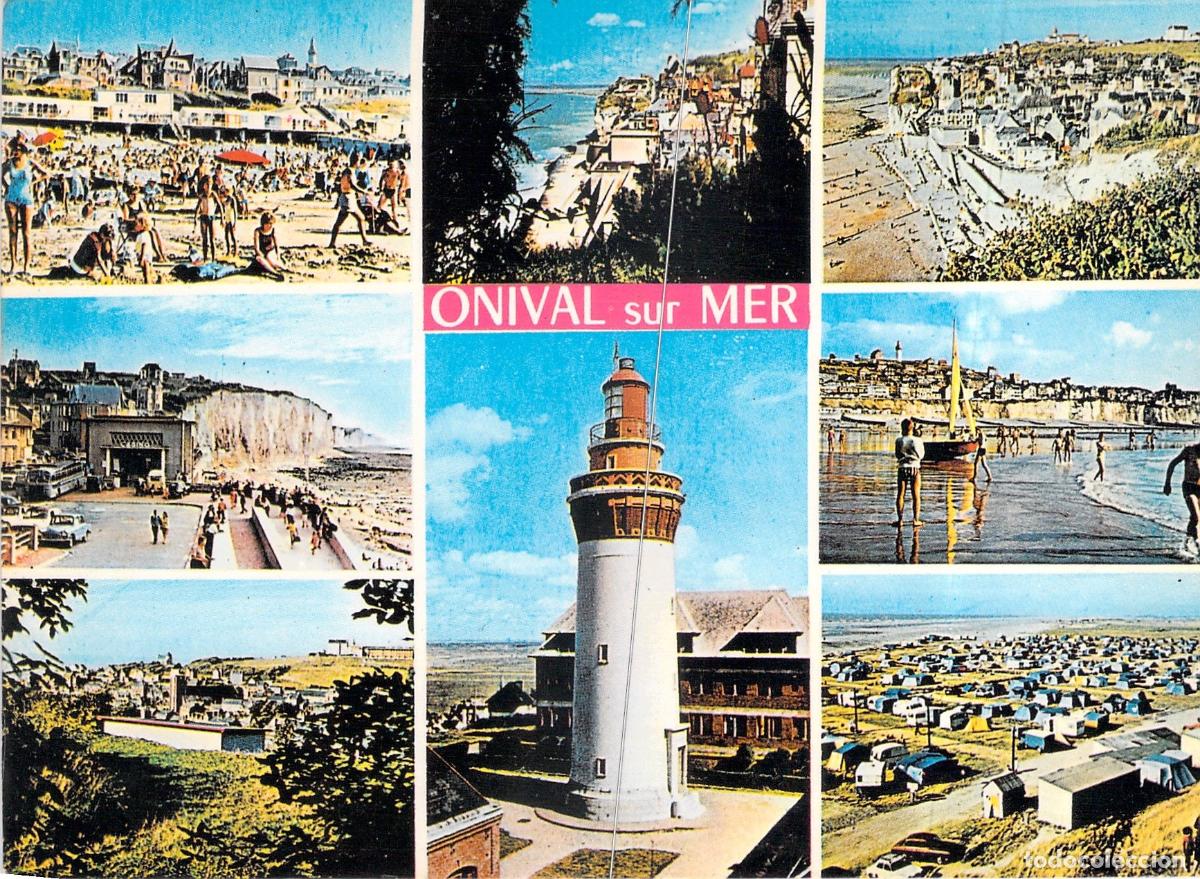 Postales: Postal de Onival sur Mer Francia con Faro y Paisajes Costeros