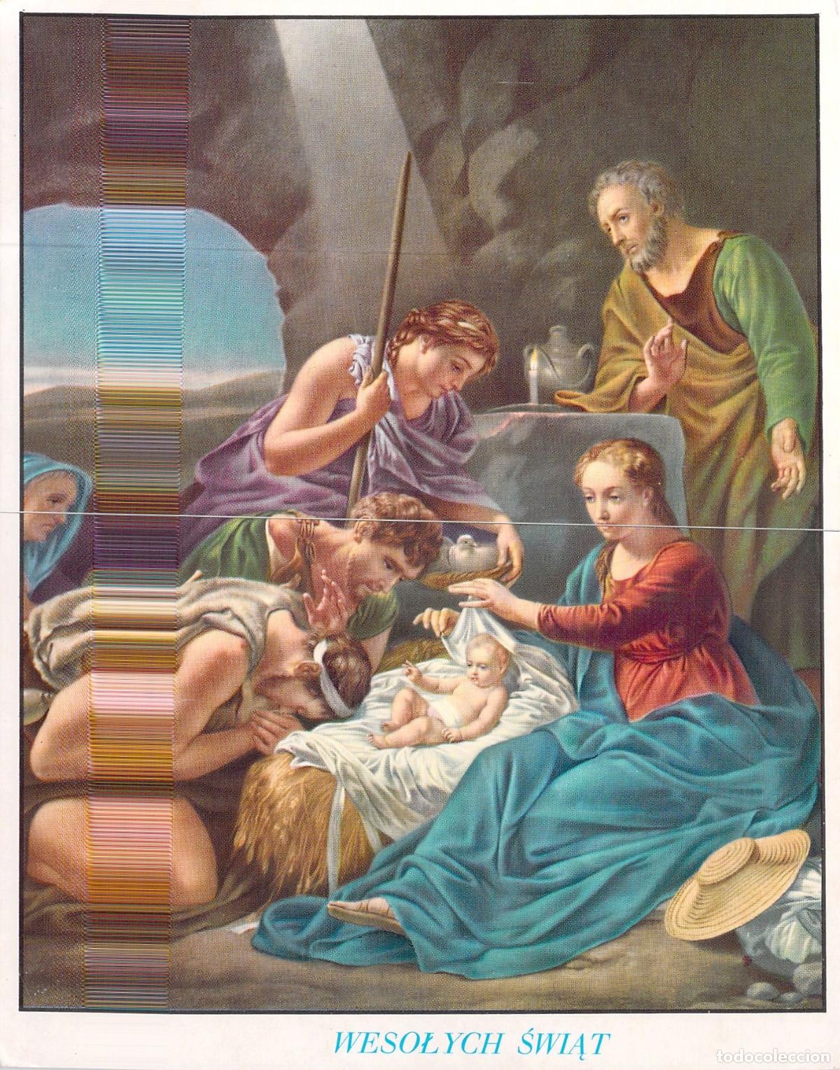 Postales: Postal de Navidad Natividad del Ni&ntilde;o Jes&uacute;s Polonia