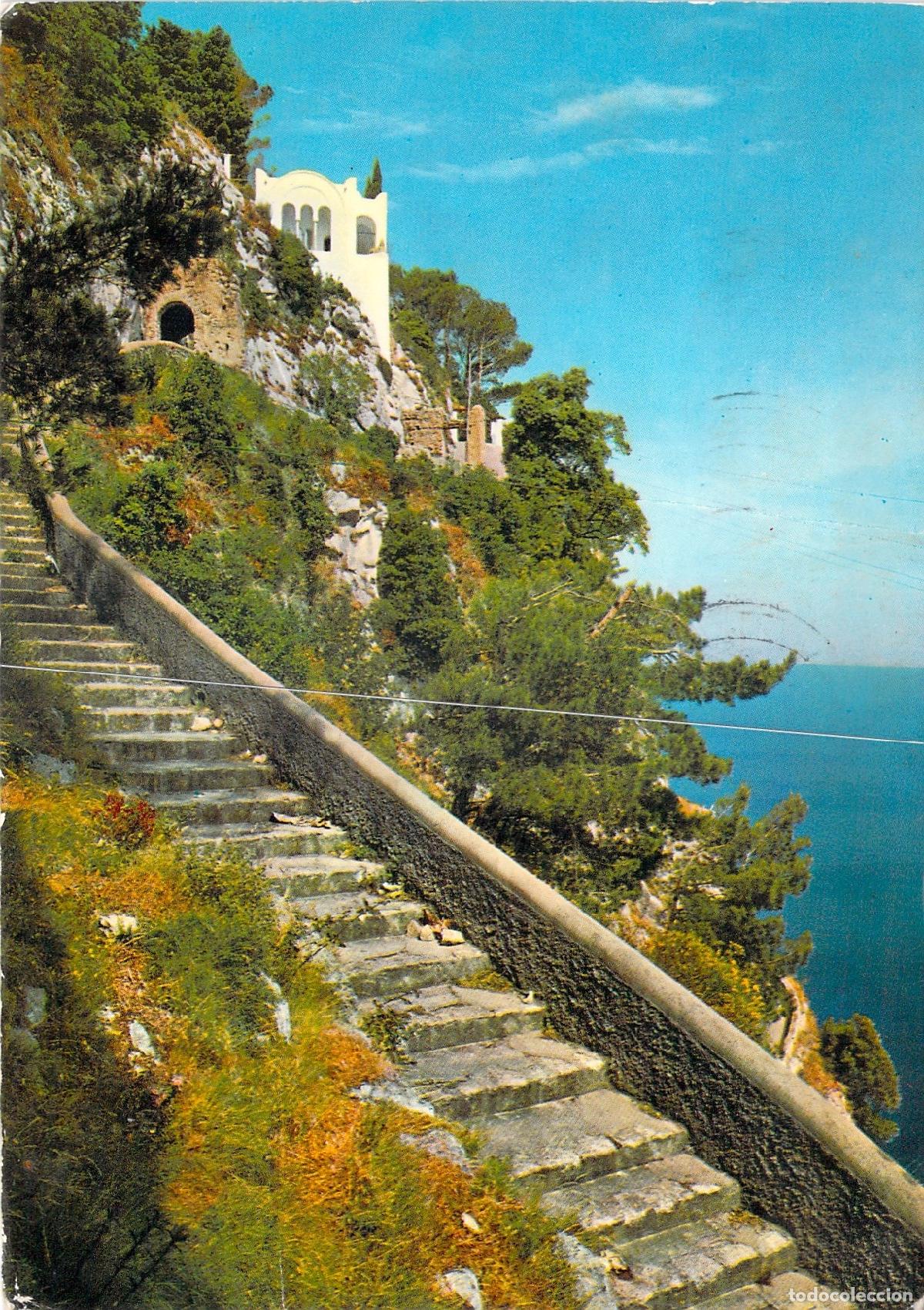 Postales: Tarjeta Postal Capri Italia Escalera Romana a San Michele