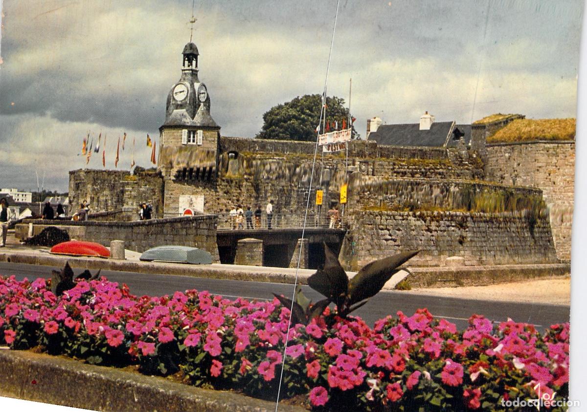 Postales: Postal Concarneau Entrada a la Ville Close Breta&ntilde;a