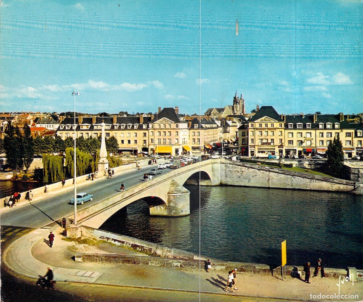 Postales: Postal de Compi&egrave;gne: Puente sobre el Oise y Calle Solf&eacute;rino