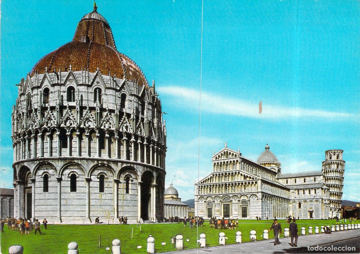 Postales: Postal de la Piazza del Duomo en Pisa, Italia