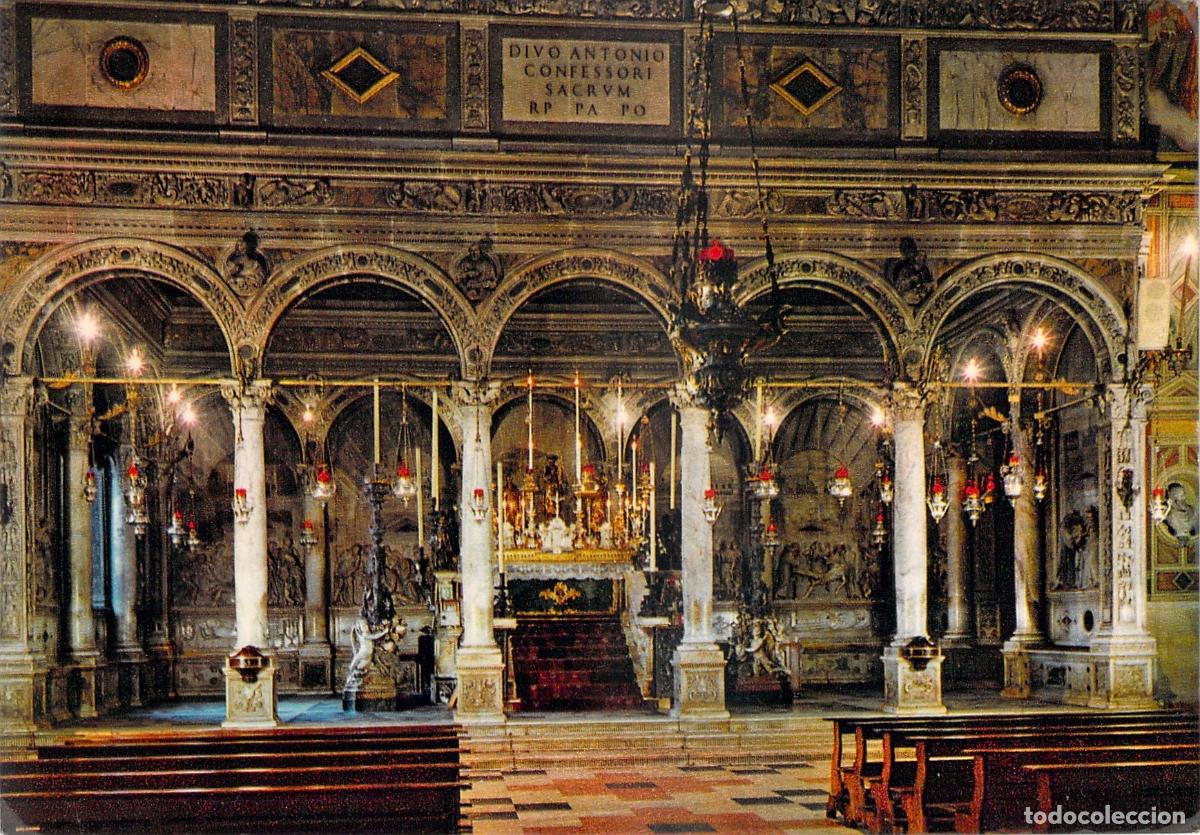 Postales: Postal de Padua: Altar del Santo en la Bas&iacute;lica de San Antonio
