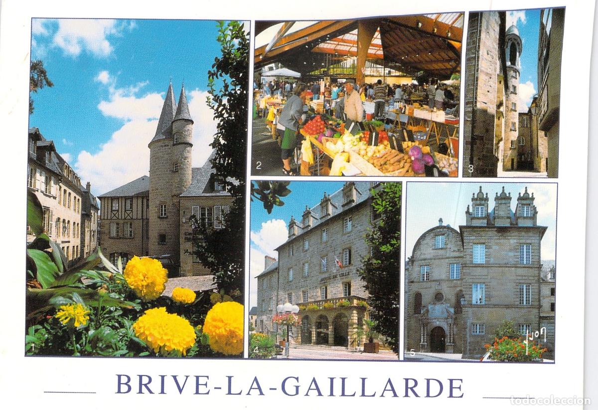 Postales: Postal Multi-vistas de Brive-la-Gaillarde, Corr&egrave;ze, Francia