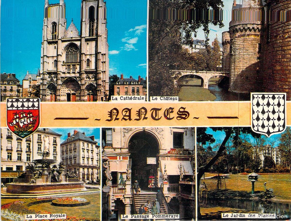Postales: Postal Multivista de Nantes - Monumentos y Lugares de Inter&eacute;s