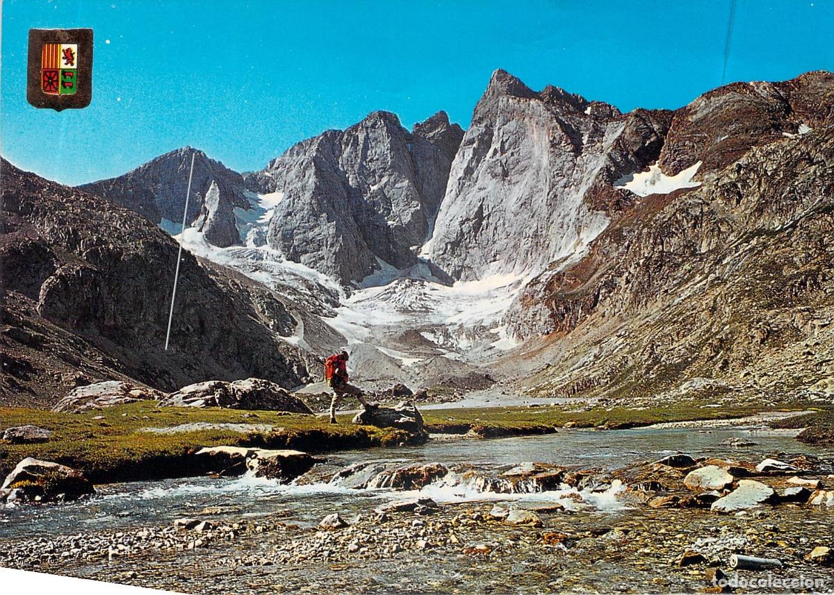 Postales: Postal de los Pirineos: Glaciar des Oulettes y Cara Norte del Vignemale