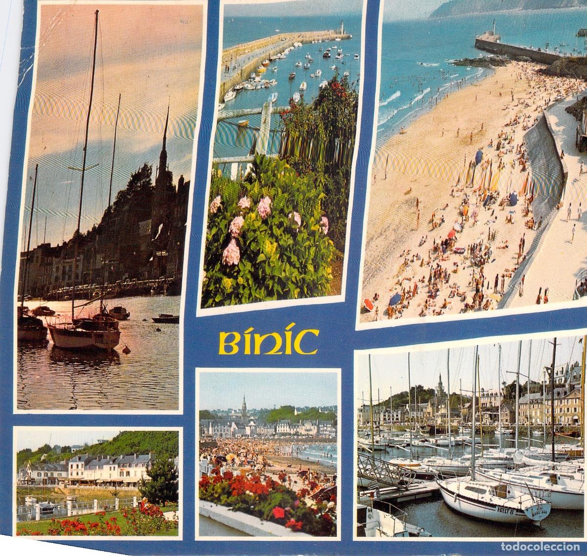 Postais: Postal de Binic, Breta&ntilde;a: Vistas del Puerto y las Playas