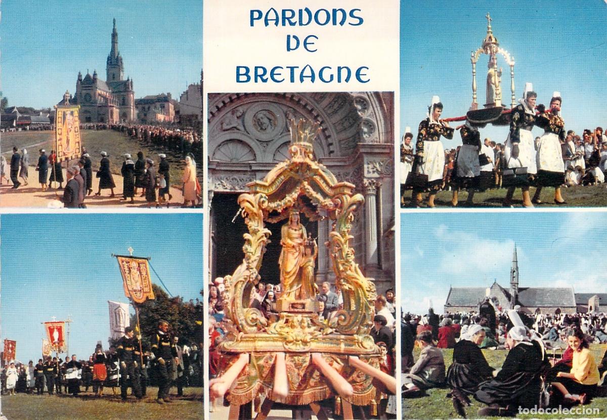 Postais: Postal Pardons de Bretagne Francia Procesiones y Trajes