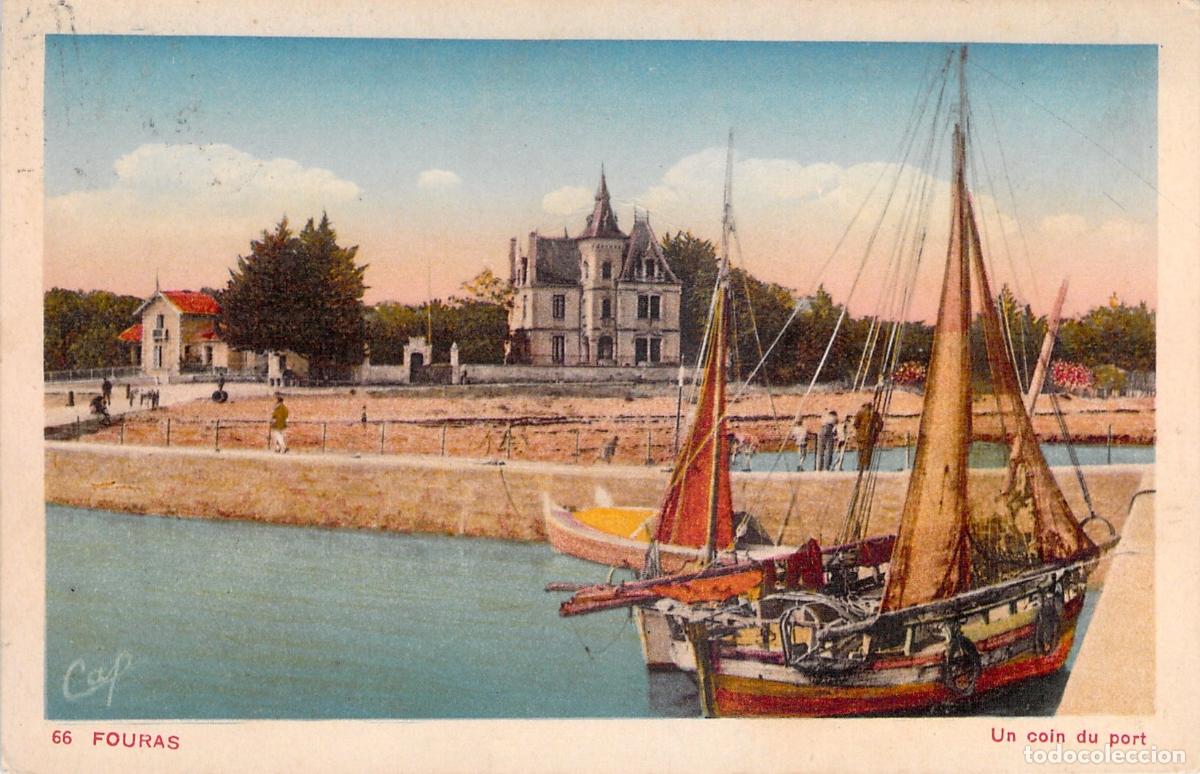 Postales: Postal de Fouras Francia Un Rinc&oacute;n del Puerto y Villa