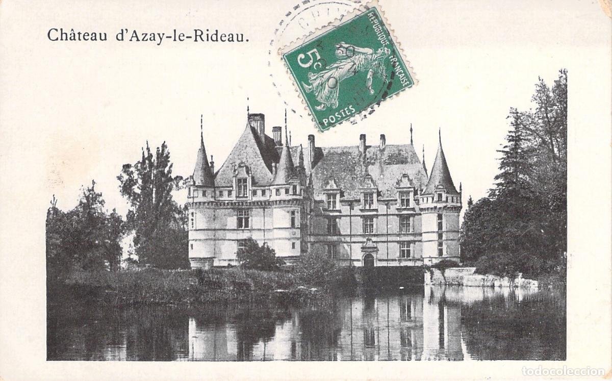 Postales: Tarjeta Postal Castillo de Azay-le-Rideau, Valle del Loira, Francia