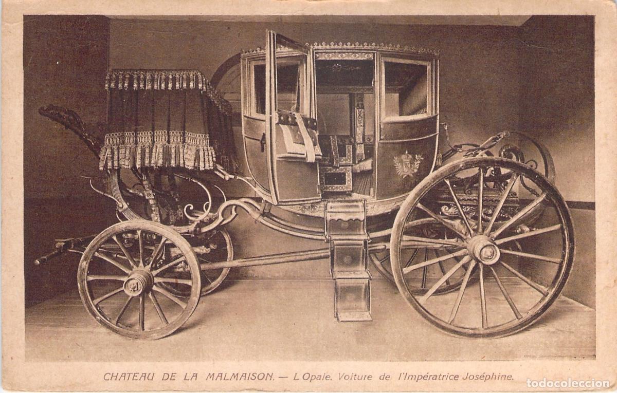 Postales: Postal del Carruaje L'Opale de la Emperatriz Josefina, Malmaison