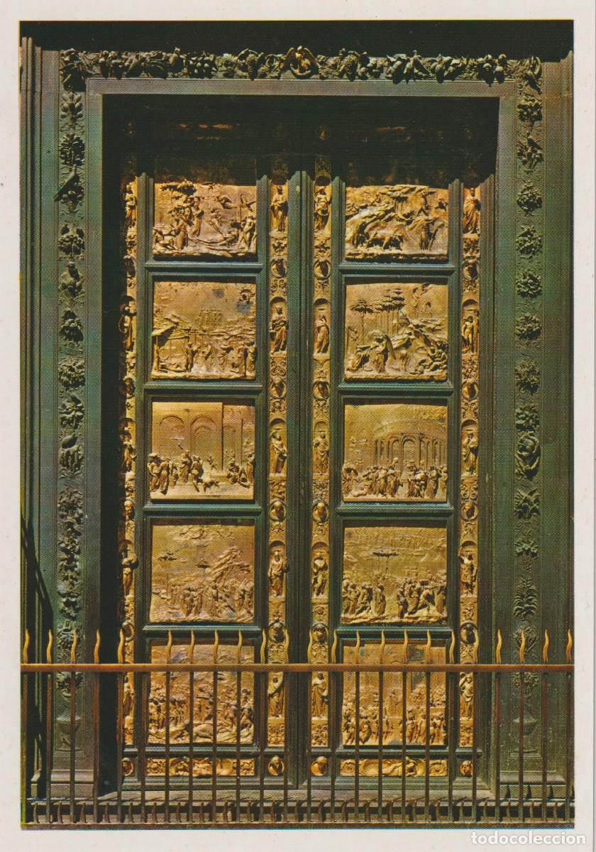 Postales: FLORENCIA. ITALIA . BATTISTERO. LA PUERTA DEL PARAISO ... SIN CIRCULAR