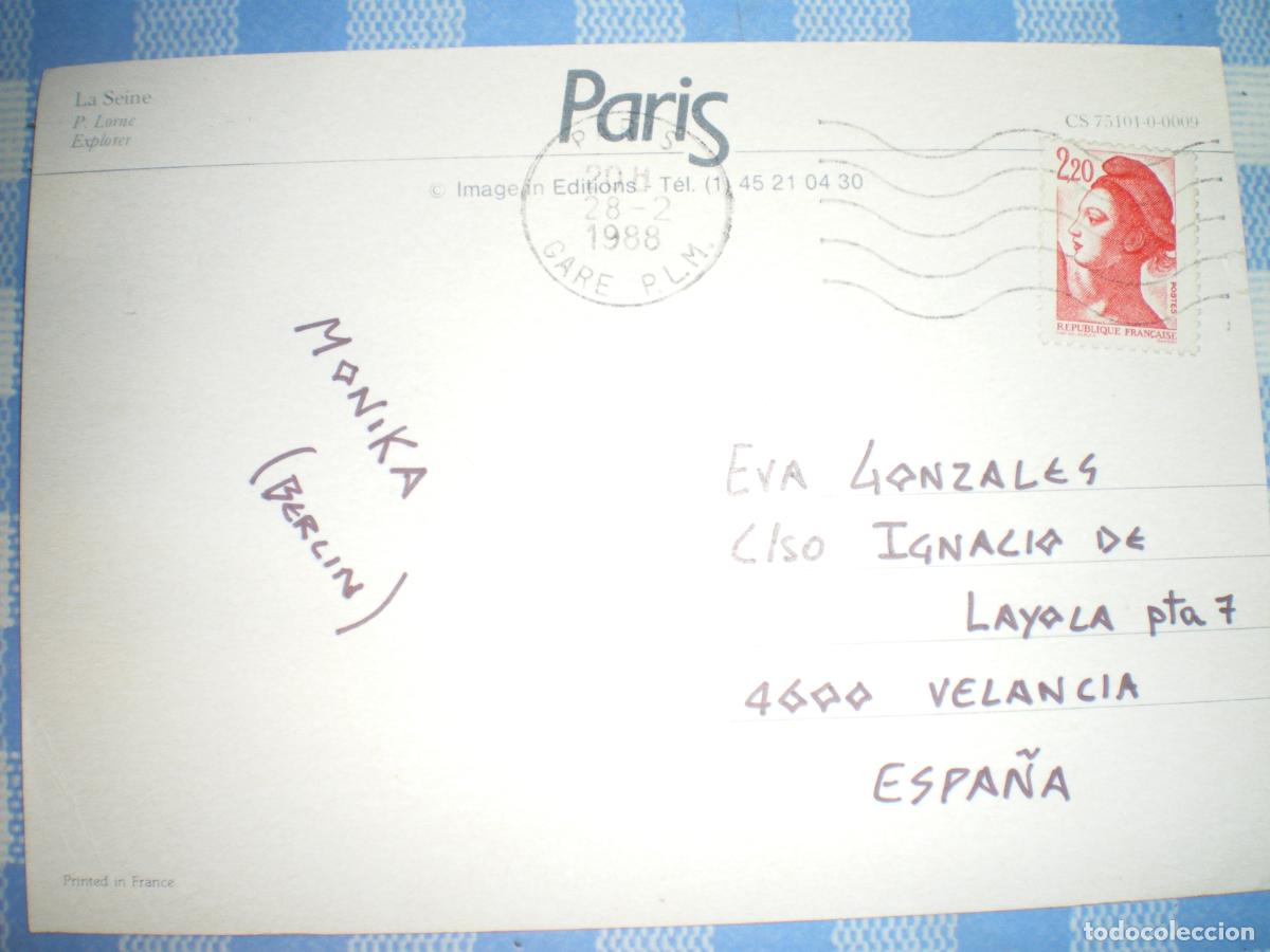 Postales: POSTAL , FRANCIA, PARIS - Foto 2