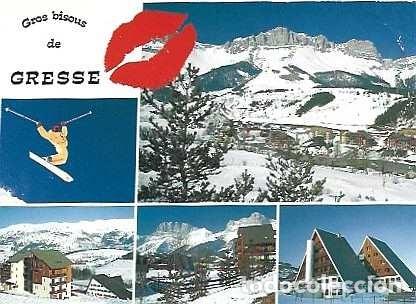 Postales: Francia y Marcofilia, Saludos de Gresse, Multi, Cambridge 1988 (38)