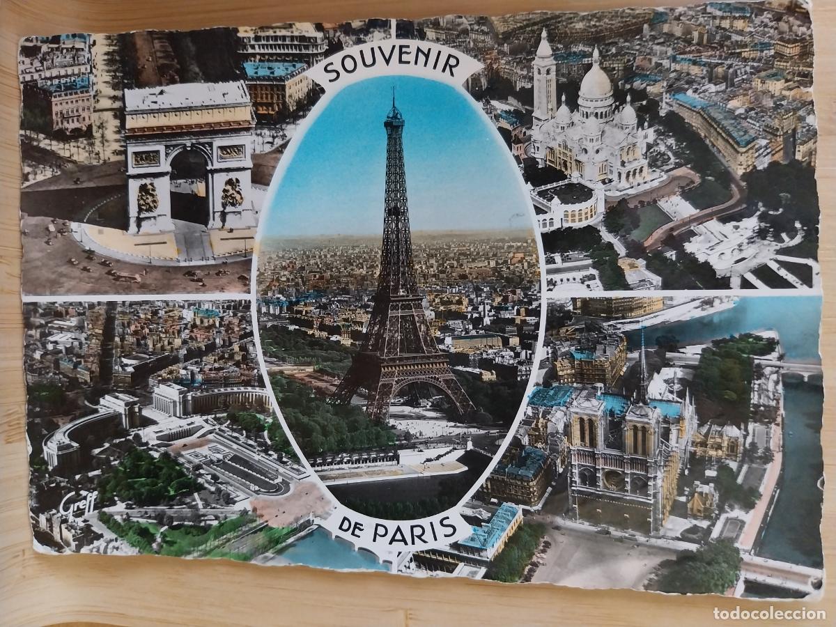 Postales: PARIS VISTAS ED GREFF S.E.R.P. 391 CIRCULADA ANTIGUA VINTAGE