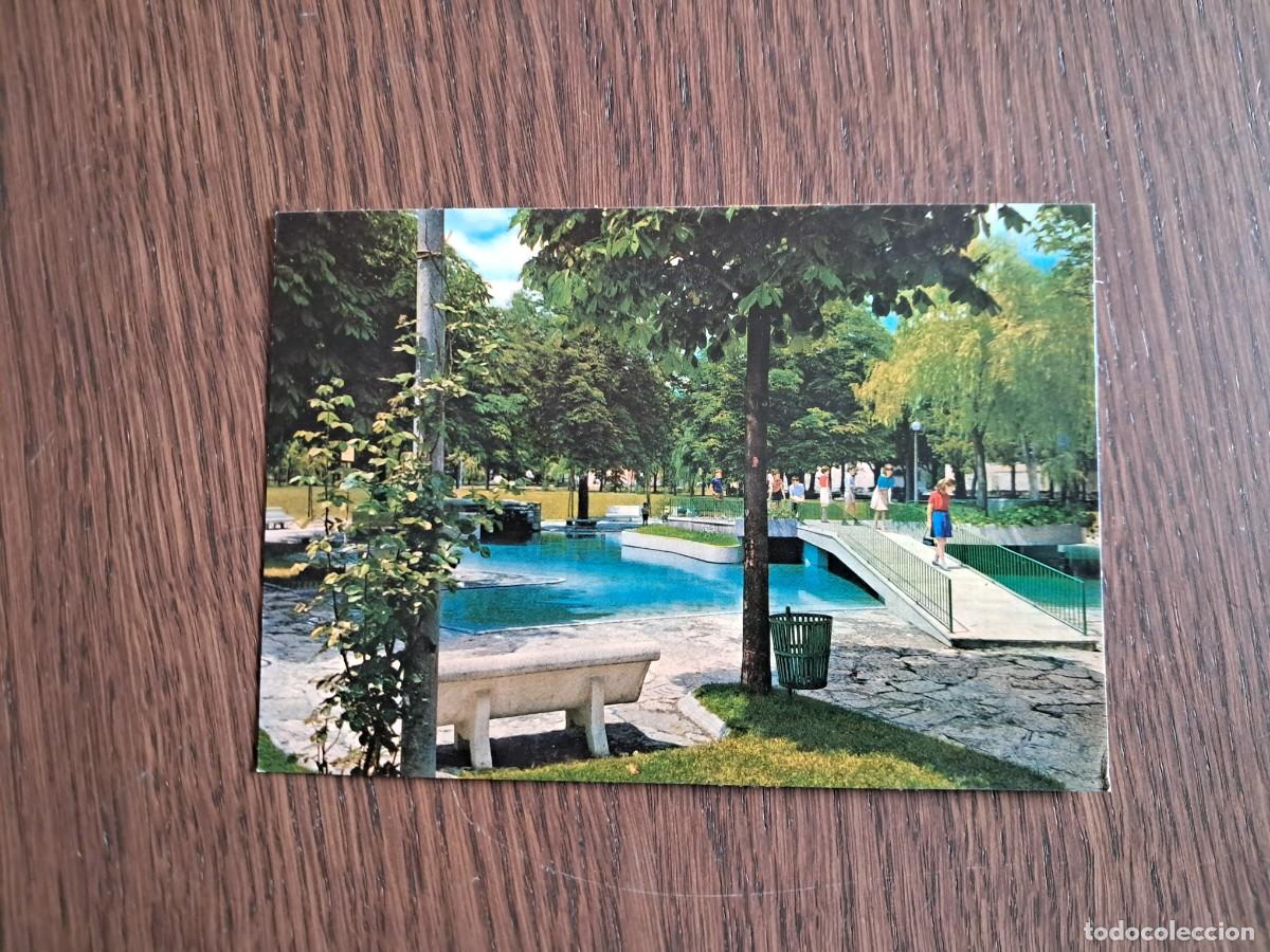 Postales: postal de Italia, jard&iacute;n p&uacute;blico, Fabriano, Italia, a&ntilde;os 70.