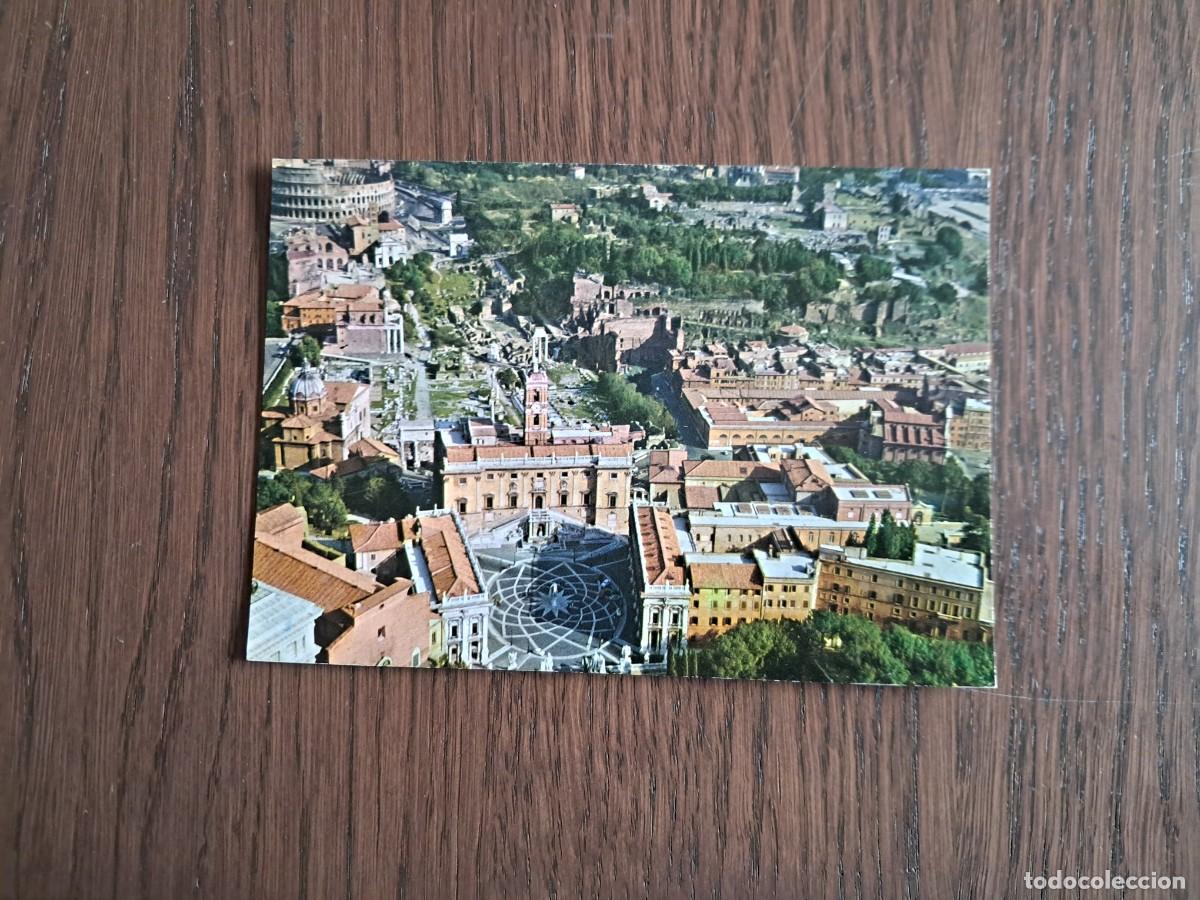 Postales: postal de Italia, vista a&eacute;rea de Roma, Italia, a&ntilde;os 70.