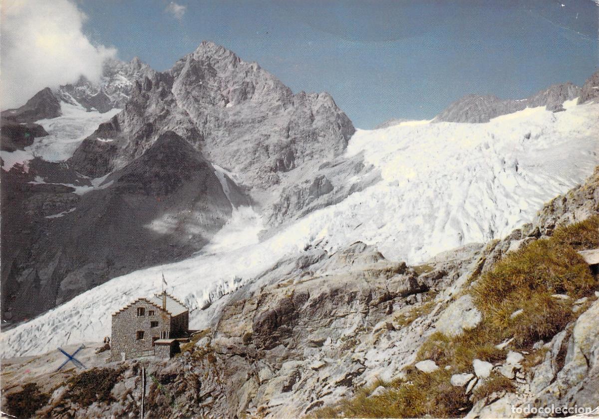 Cartoline: Postal Refugio del Glaciar Blanco Massif de l'Oisans Alpes Franceses