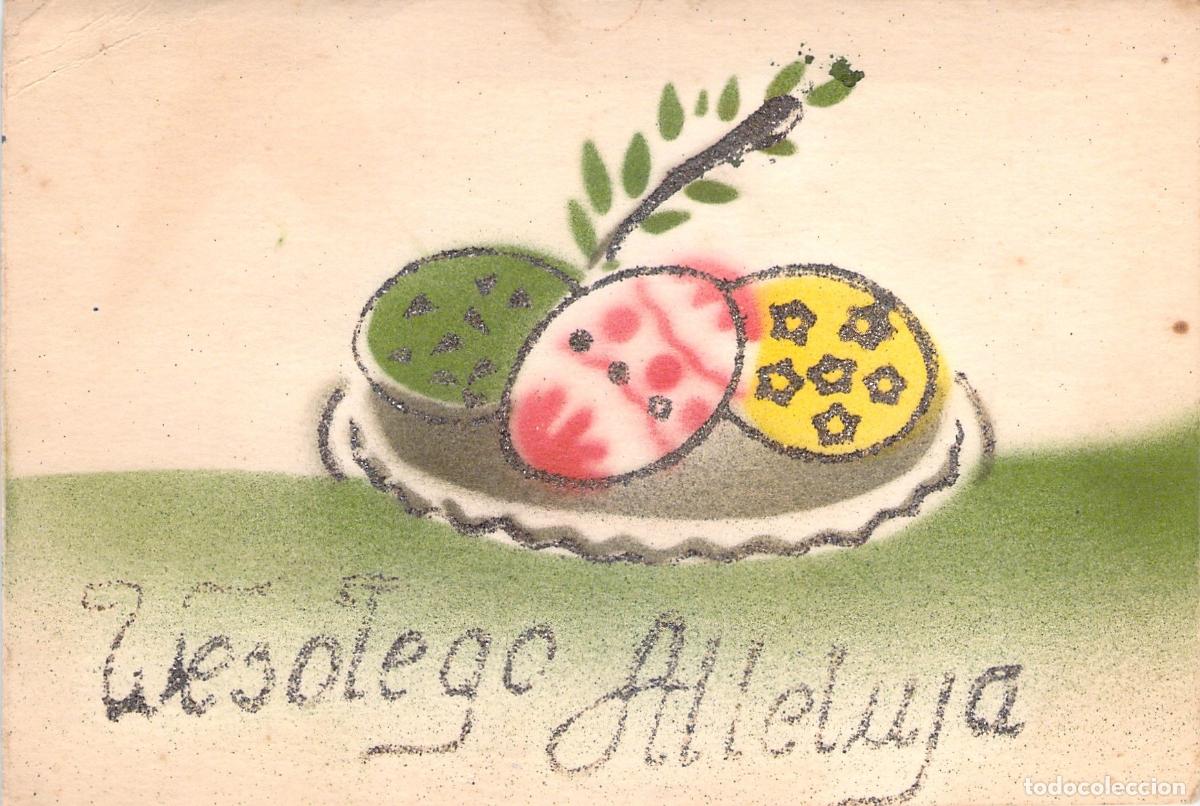 Postales: Postal de Pascua Polaca Wesołego Alleluja con Huevos Decorados