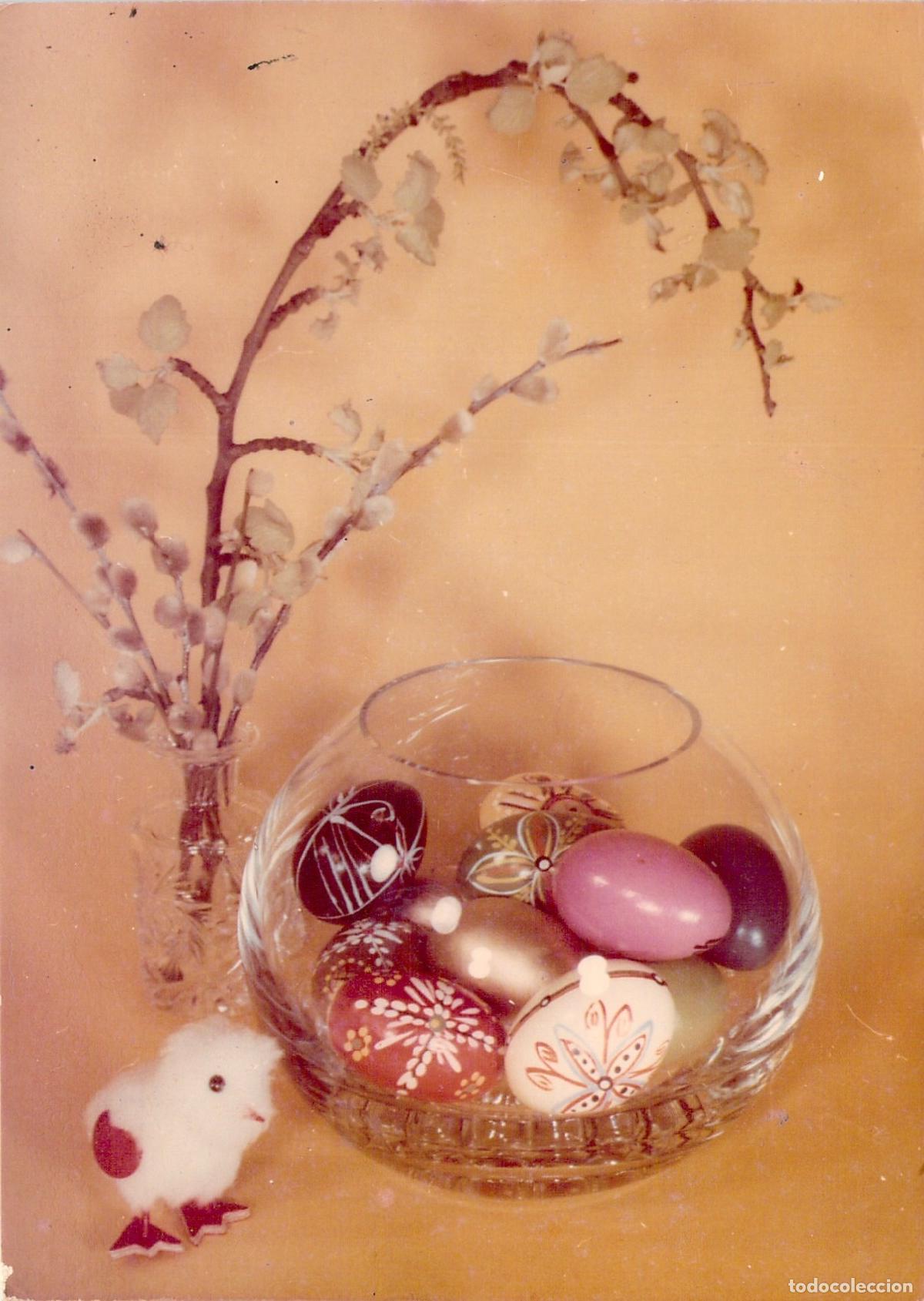 Postales: Postal de Pascua con Huevos Decorados Pisanki de Polonia