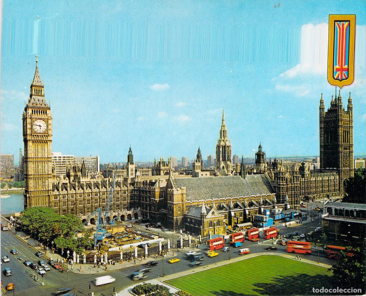 Postkarten: Postal de Londres con el Big Ben y la Plaza del Parlamento