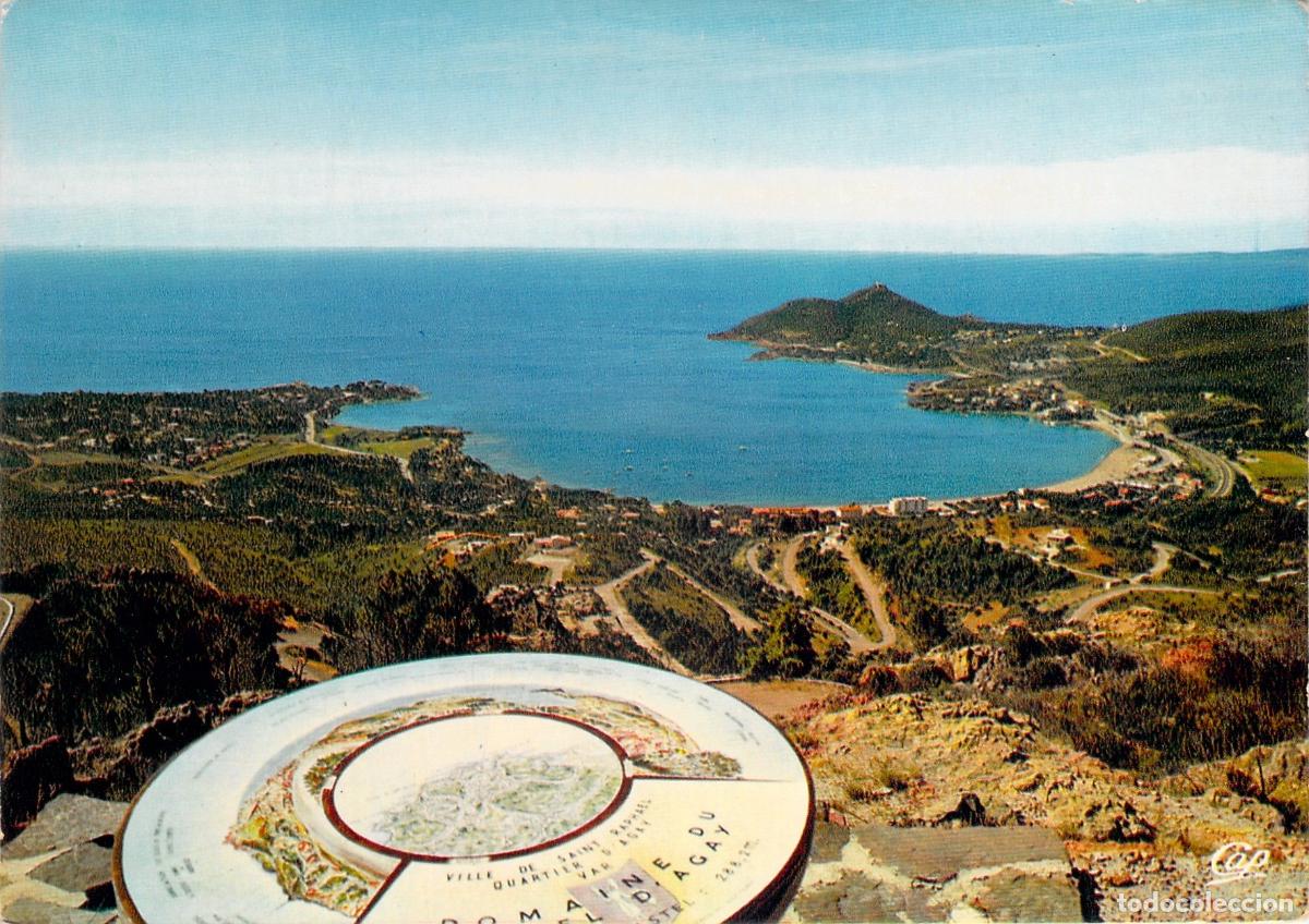 Postais: Postal de la Bah&iacute;a de Agay, Costa Azul, Francia