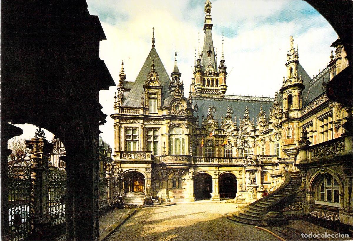 Postales: Postal Palacio de la B&eacute;n&eacute;dictine en F&eacute;camp - Patio de Honor