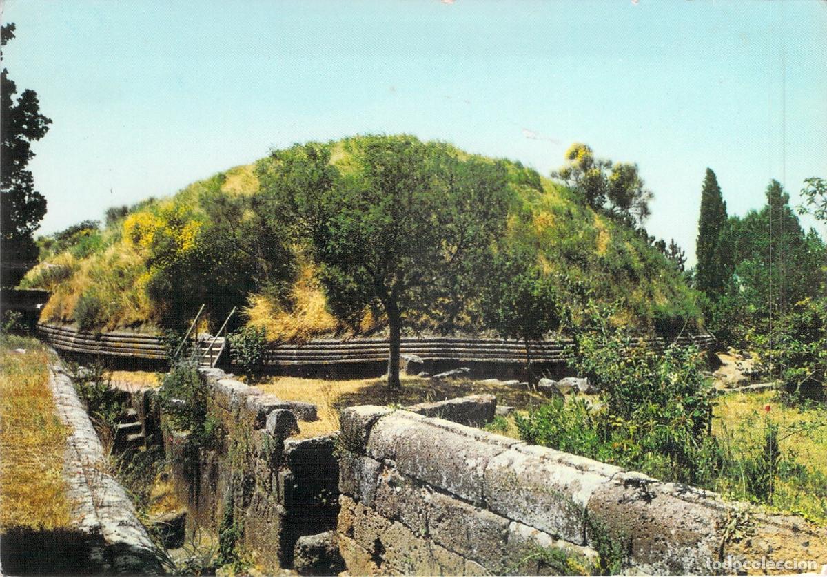 Postales: Postal Cerveteri, Necr&oacute;polis Etrusca T&uacute;mulo de la Tumba Grande