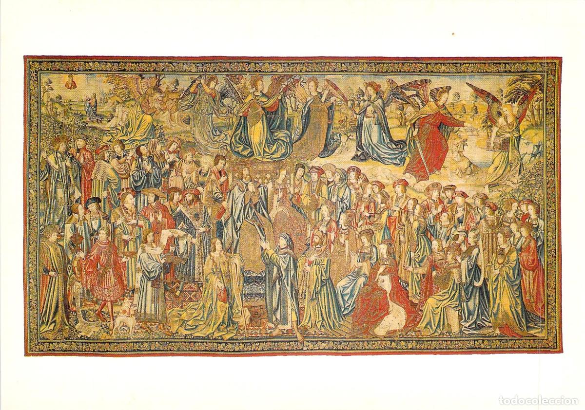 Postales: Postal Tapiz de David y Nat&aacute;n Museo Nacional de la Renaissance