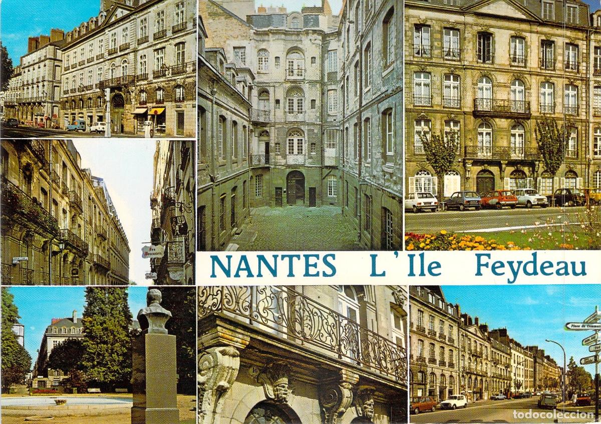 Postales: Postal de Nantes, Francia - Vistas de la Isla Feydeau y Arquitectura