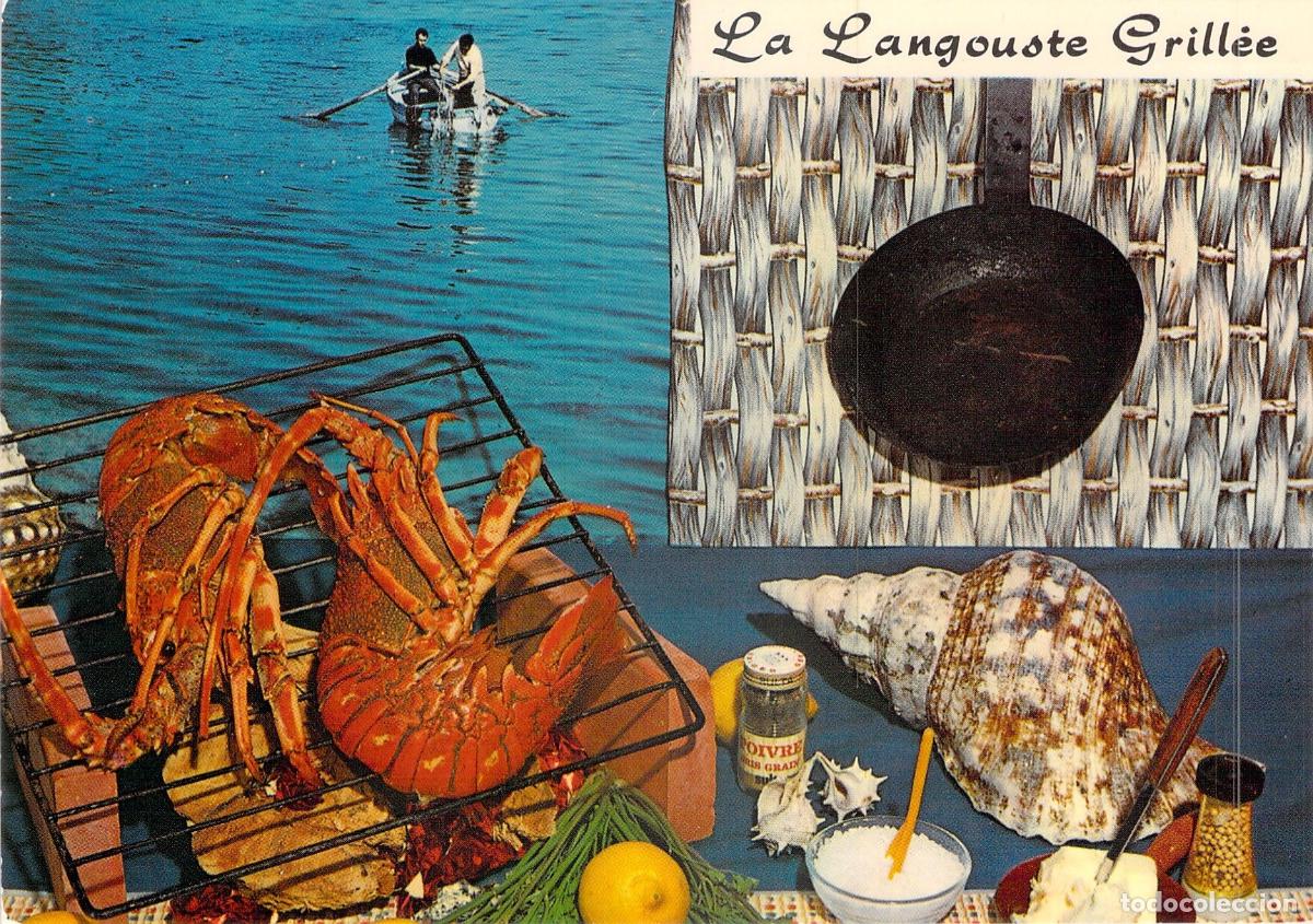 Postales: Postal de Receta de Langosta a la Parrilla - Gastronom&iacute;a Francesa