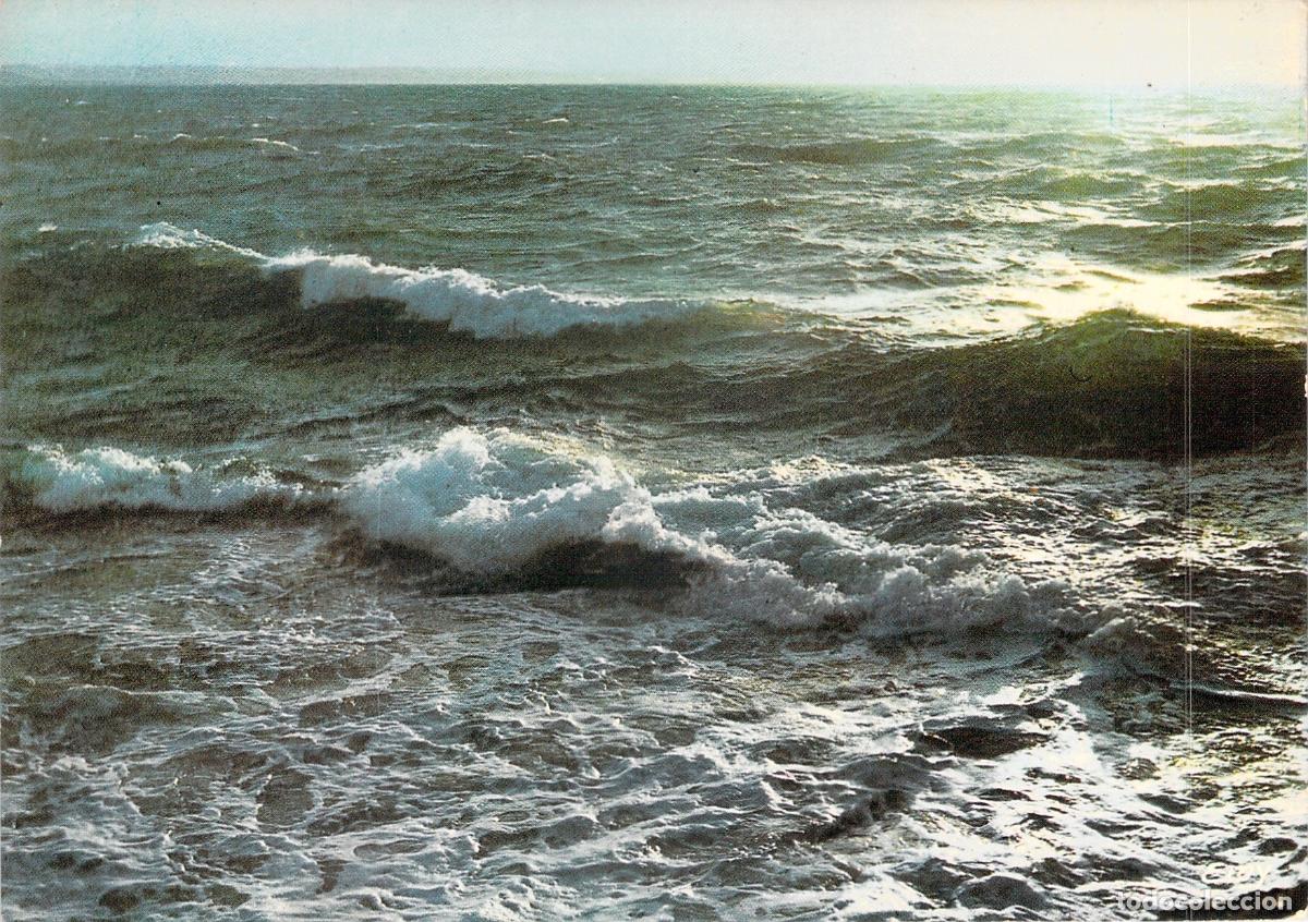 Postales: Tarjeta Postal Efecto de Olas en la Costa de Normand&iacute;a