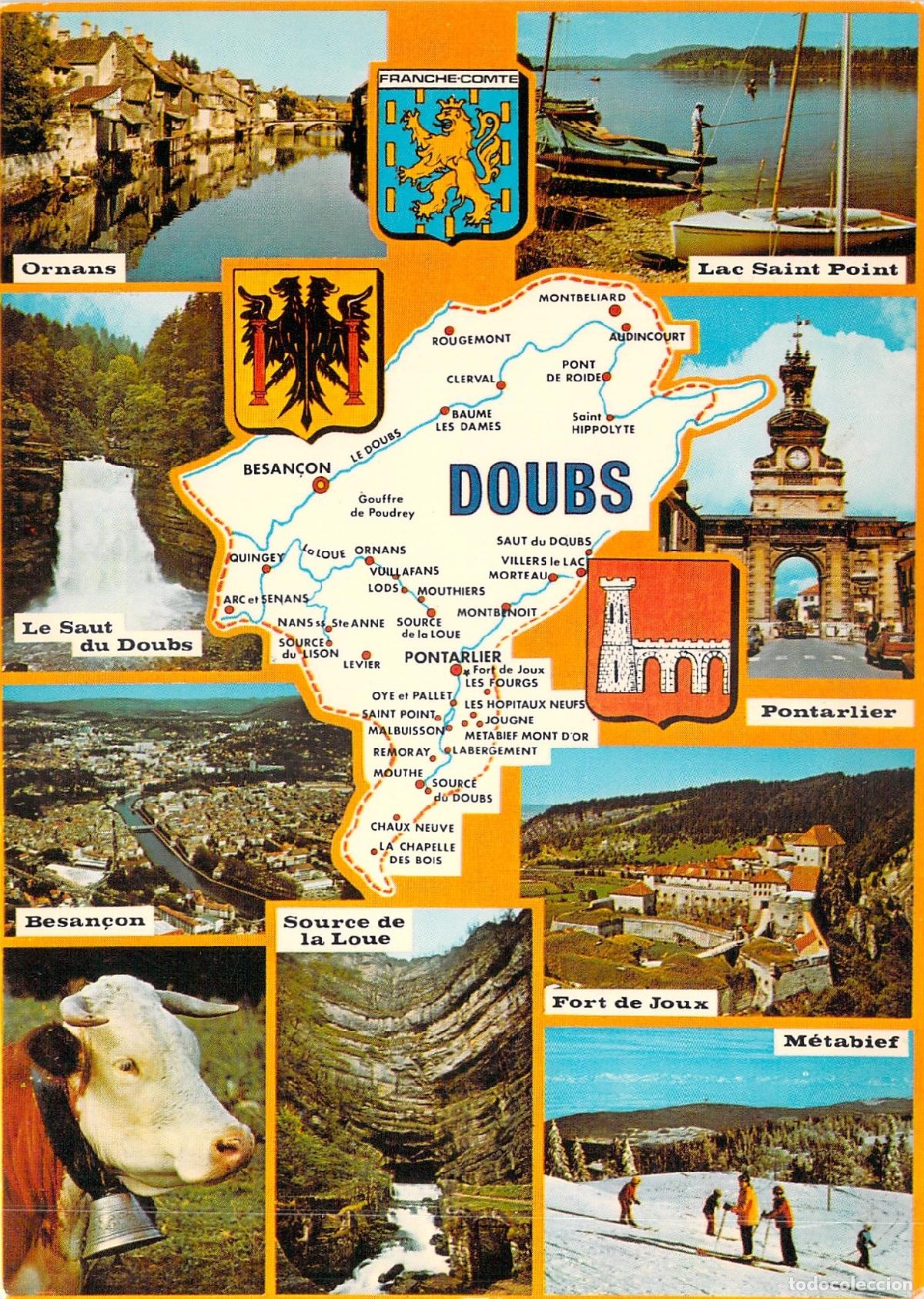Postales: Postal Tur&iacute;stica del Departamento de Doubs en Francia